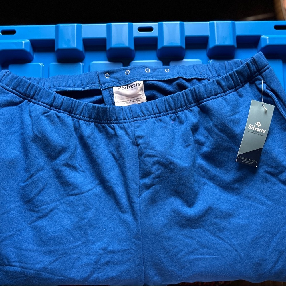 Silverts Accessible Modified  Men's Blue Pants